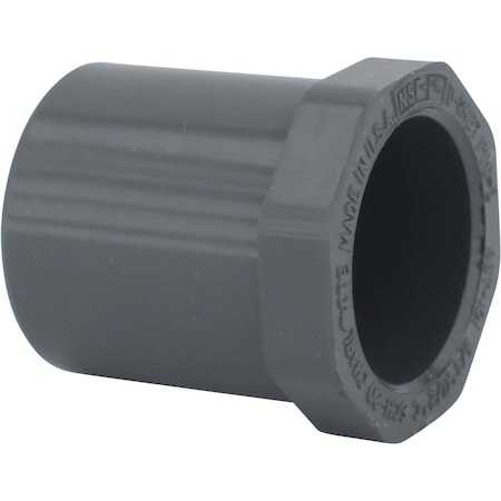 Charlotte Pipe And Foundry 3/4 In. Spigot x 1/2 In. Slip Schedule 80 PVC Bushing PVC 08107  1200HA
